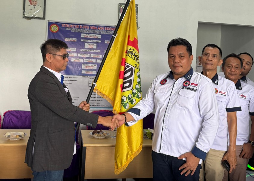 Parmahan Pangaribuan Kembali Pimpin SPSI NIBA Pelalawan Periode 2026–2031