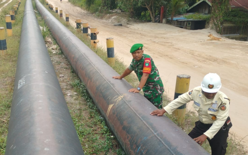 Sinergi TNI dan Pertamina, Jalur Pipa Minyak Dumai Dipatroli untuk Cegah Gangguan