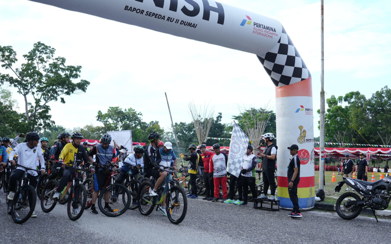 Fun Bike Meriahkan Haornas 2025, Kilang Pertamina Dumai Dorong Budaya Hidup Sehat Pekerja