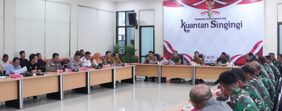 Bakal Ada Tamu-tamu Penting Saat Pacu Jalur, Pemkab Kuansing Gelar Rakor Bersama Korem 031/WB