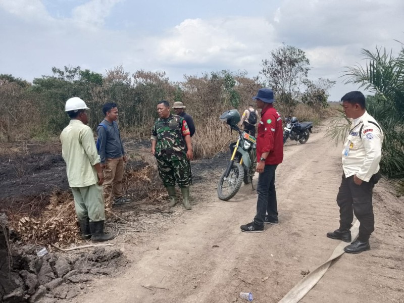 Serma D. Sihombing Bersama Tim Gabungan Laksanakan Patroli Karhutla di Muara Bungkal