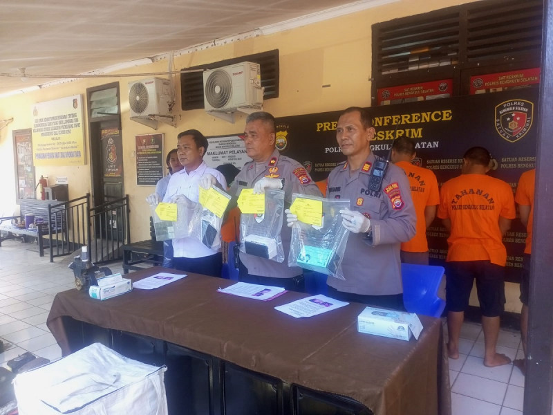 Tuntas 100%, Polres Bengkulu Selatan Ungkap 8 Kasus Curat, Curas, Curanmor dalam Operasi Musang, 11 Tersangka Diamankan