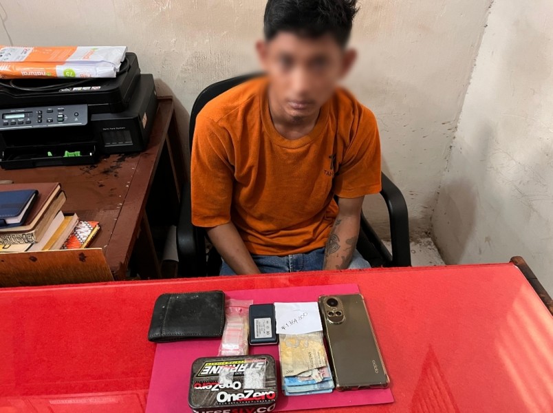 Pengedar Sabu di Air Balui Diamankan Polsek Kemuning