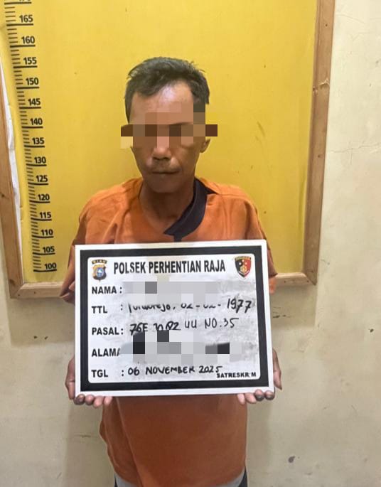 Polsek Perhentian Raja Tangkap Pelaku Pencabulan Pada Dua Anak Tirinya