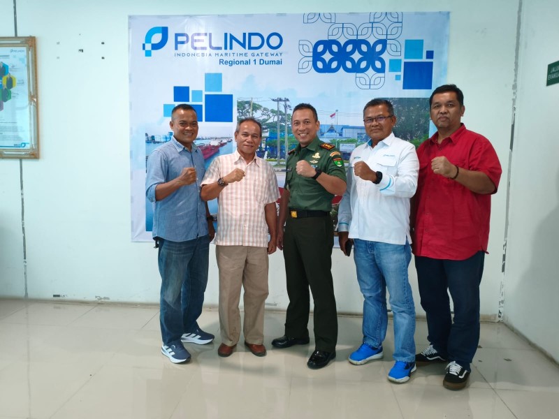 Perkuat Keamanan Pelabuhan, Dandim 0320/Dumai Lakukan Kunjungan ke Pelindo Dumai