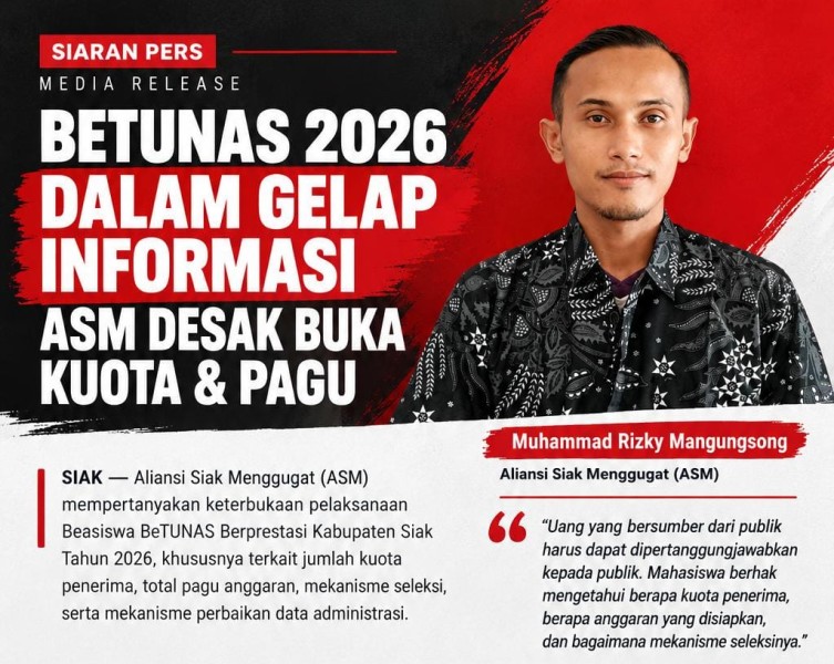 BETUNAS 2026 DALAM GELAP INFORMASI: ASM DESAK BUKA KUOTA & PAGU