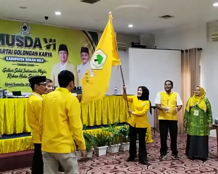 Evi Juliana Terpilih Aklamasi Pimpin DPD II Golkar Rokan Hulu Periode 2026-2031