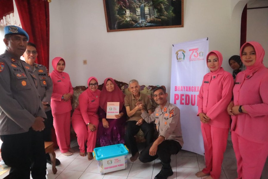 Jelang Hari Bhayangkara Ke 79, Polres Kampar Gelar Anjangsana dan silaturahmi terhadap Purnawirawan dan warakawuri