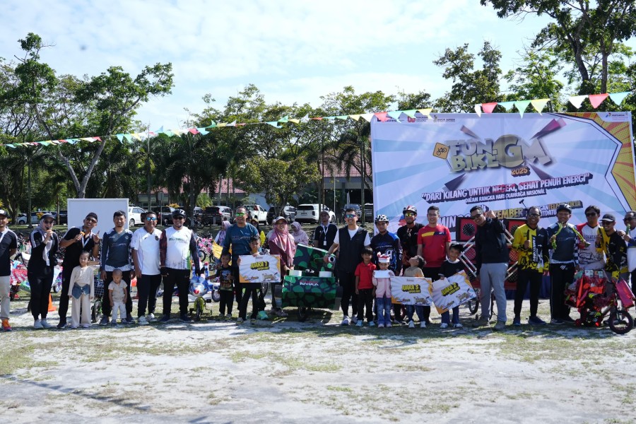 Kilang Pertamina Dumai Meriahkan Hari Olahraga Nasional Dengan Menggelar Fun Bike
