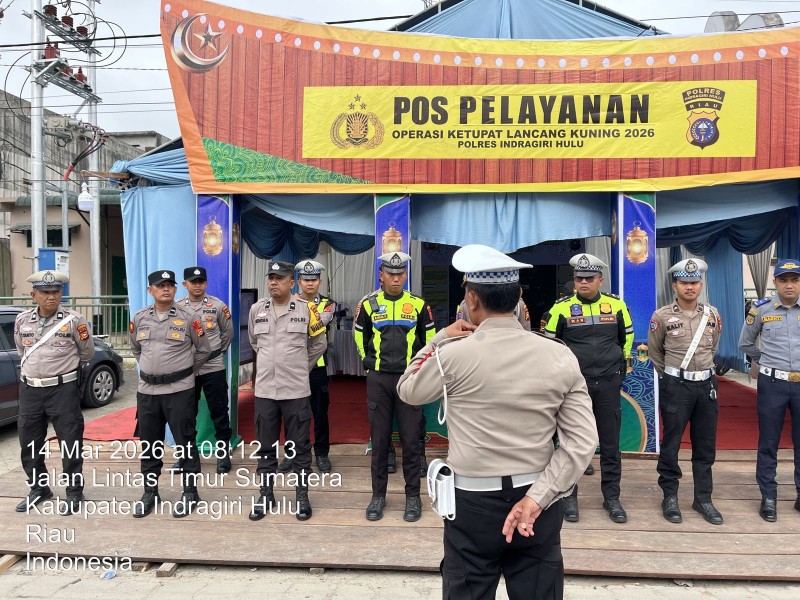 Berikan Pelayanan Mudik Lebaran, Polres Inhu Siapkan 4 Pos, ini Alamatnya