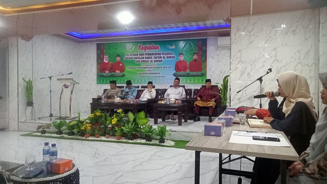 Cetak Calon Mufassir, Qori dan Muhadist: LPTQ Bengkalis Gelar Pelatihan dan Pemantapan