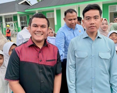 Tokoh Pemuda Rohil Maliki Dampingi Kunjungan Wapres Gibran ke Rokan Hilir