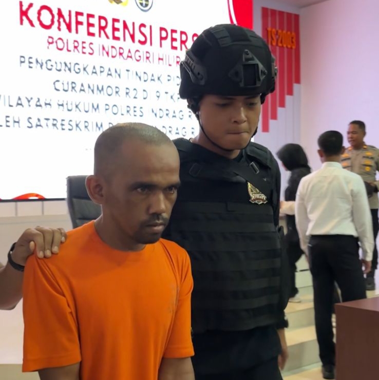 Badut di Inhil Libatkan Anaknya Lakukan Curanmor, Beraksi di 9 TKP