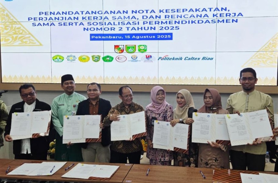 Dorong Peran Perguruan Tinggi dalam Pelestarian Bahasa Indonesia, UMRI Teken Kerja Sama dengan Balai Bahasa Riau