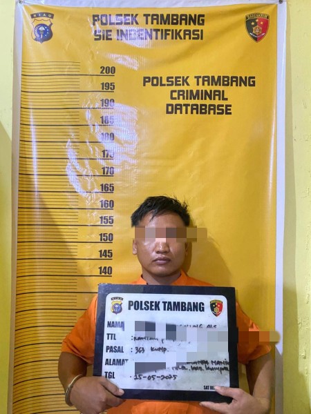 Polsek Tambang Tangkap Pelaku Curanmor di Hotel Sabrina Panam