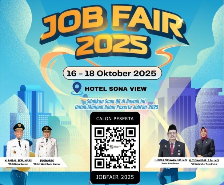 Job Fair Kota Dumai 2025, Tersedia 250 Lowongan Pekerjaan