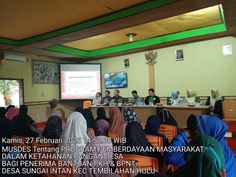 Pemdes Sungai Intan Salurkan Salurkan BPNT dan PKH Tahun 2025