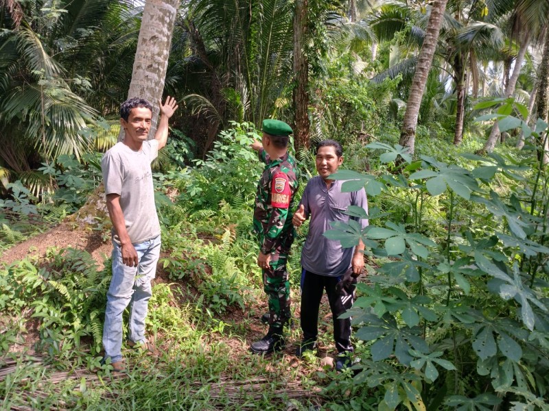 Babinsa Koramil 06/Kateman Intensifkan Patroli Karhutla di Musim Kemarau