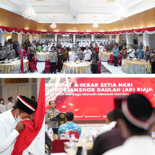 Momentum Kebangsaan: 34 Mantan Anggota Anshor Daulah Riau Ikrar Setia kepada NKRI