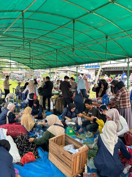 KDMP Wonosari Gelar Gerakan Pangan Murah Bersama Dinas Ketahanan Pangan Bengkalis