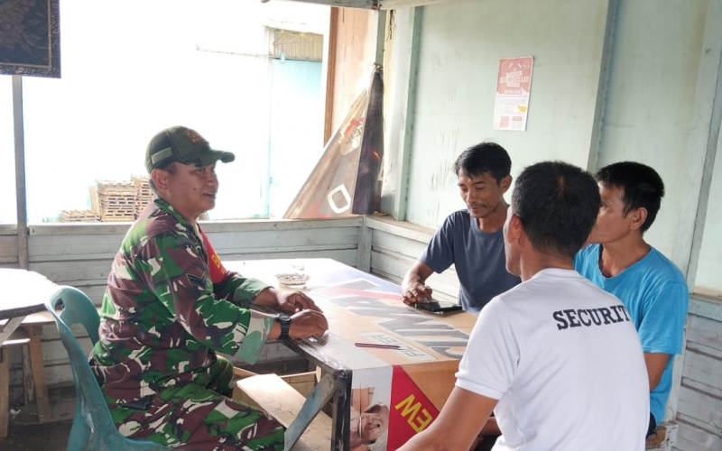 Cegah Gangguan Keamanan, Koramil 02 Intensifkan Patroli Jalur Pipa Minyak