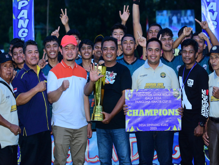 Desa Silam Juara Gala Desa Panglima Khatib Cup III Setelah 50 Hari Turnamen