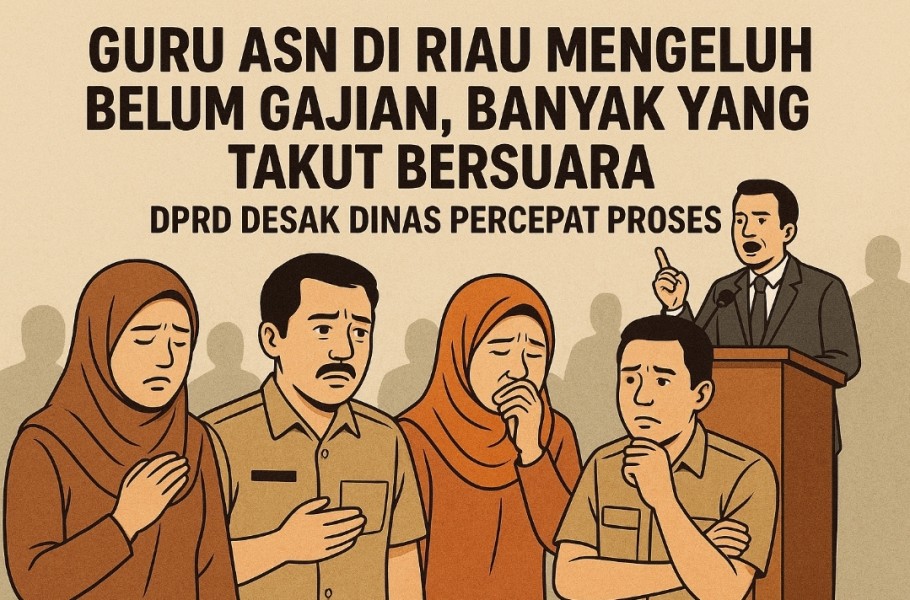 Guru ASN di Riau Mengeluh Belum Gajian, Banyak yang Takut Bersuara: DPRD Desak Dinas Percepat Proses