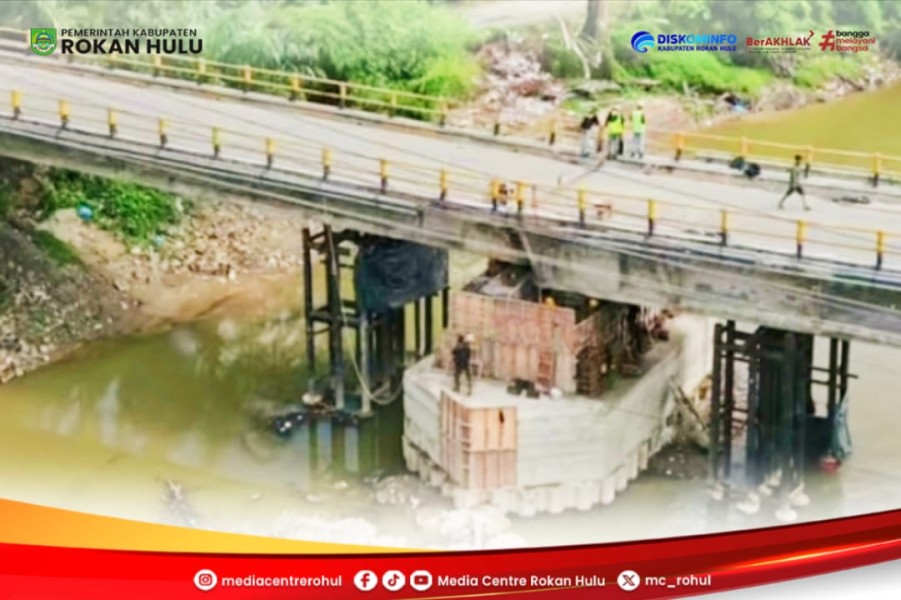 Jembatan Ujungbatu Resmi Dibuka Kembali, Akses Transportasi Masyarakat Rokan Hulu Lancar Kembali