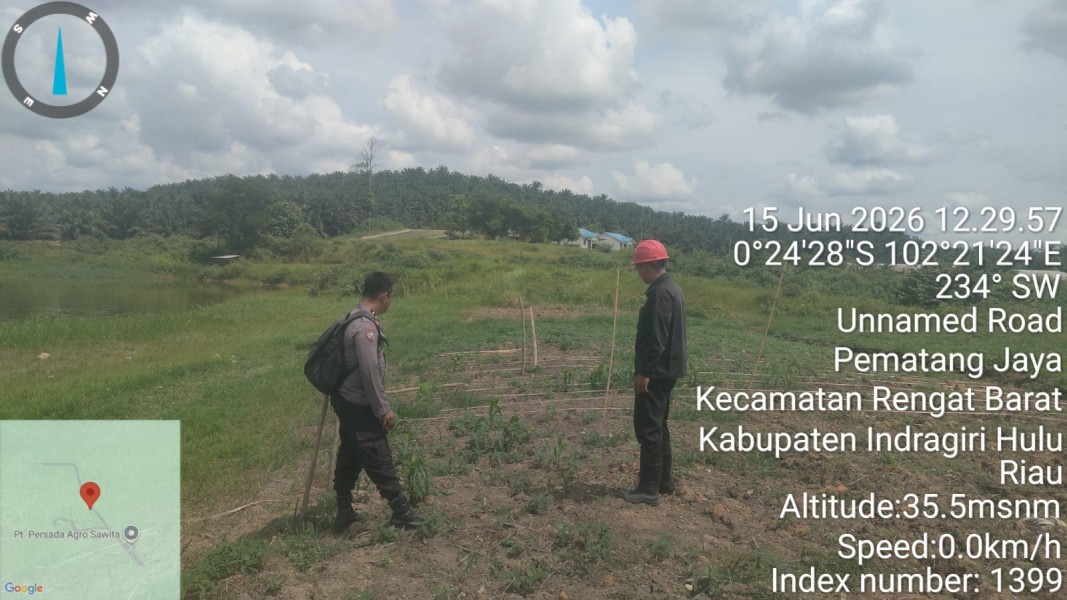 Polres Inhu Hadir di Tengah Petani melalui Pengecekan Jagung Pipil, Wujud Polisi Cinta Petani