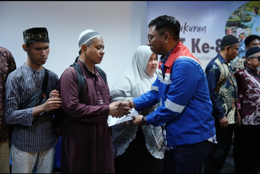 Dalam Rangka Merayakan HUT ke-8,  PT KPI Unit Dumai Berikan Santunan Sosial Kepada Ikatan Tunanetra Muslim Indonesia