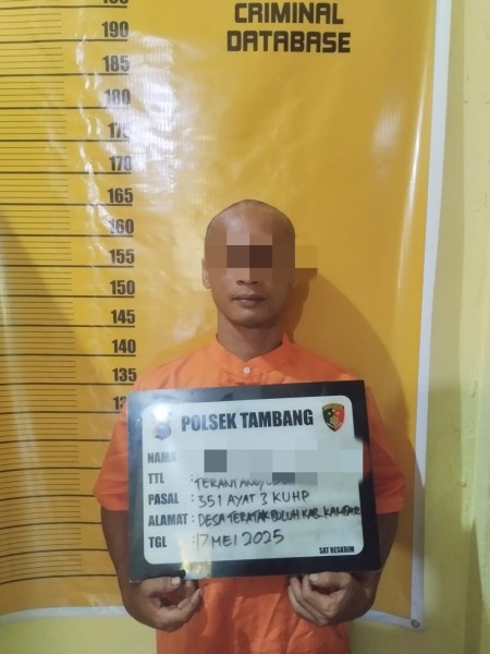 Polsek Tambang Tangkap Pelaku Penganiayaan Abang Kandung, Sempat Buron 1 Tahun