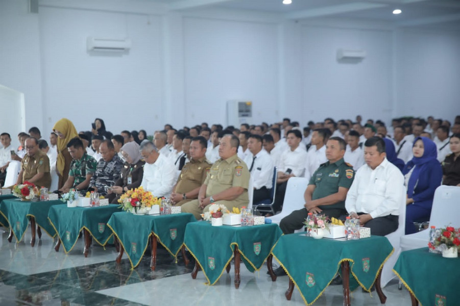 Bupati Asahan Ikuti Peluncuran Kelembagaan 80.000 Koperasi Merah Putih
