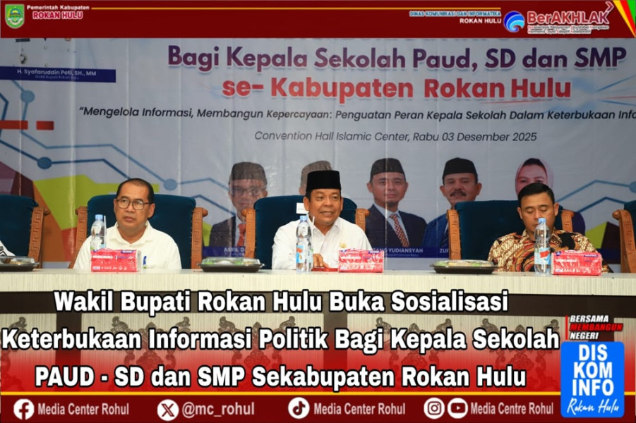 Wabup Rohul Tegaskan Sekolah Tidak Perlu Takut Memberikan Informasi Melalui PPID