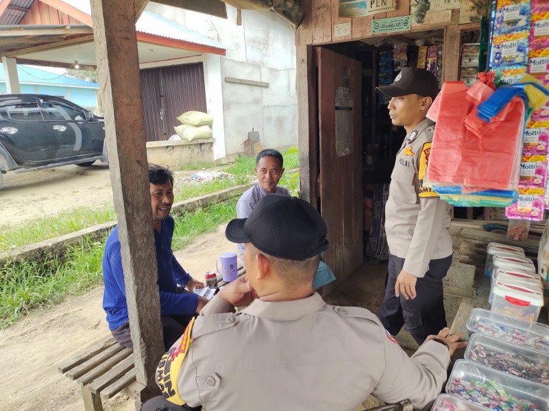 Bangun Kesadaran Kolektif, Polsek Peranap Terus Beri Himbauan Larangan PETI