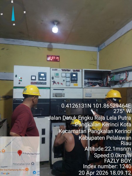 Respons Cepat, Dirut Perumda Tuah Sekata Pantau Perbaikan Feeder 2