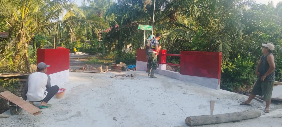 Kodim 0320/Dumai Kebut Penyelesaian Jembatan Beton, Dandim: Demi Kemudahan Akses Warga