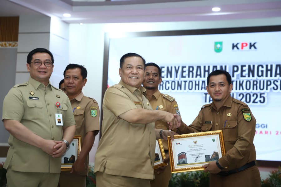 BDesa Sungai Intan Raih Penghargaan Desa Percontohan Antikorupsi Provinsi Riau Tahun 2025