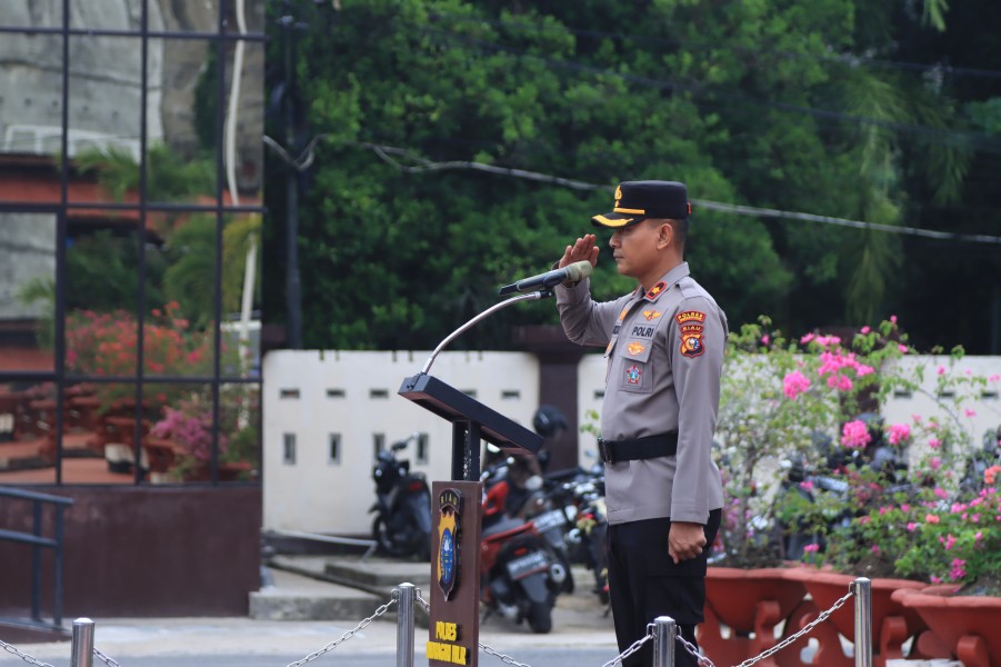 Apel Gelar Pasukan Operasi Patuh Lancang Kuning 2025 di Polres Inhil: Wujudkan Tertib Lalu Lintas Menuju Indonesia Emas
