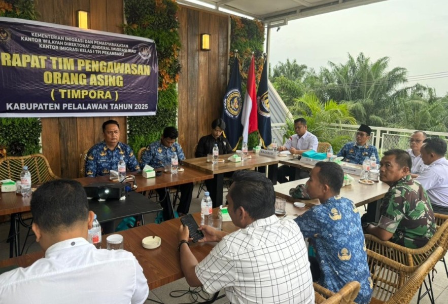 Imigrasi Tekankan Kolaborasi, Timpora Pelalawan Siap Kawal Ketertiban WNA