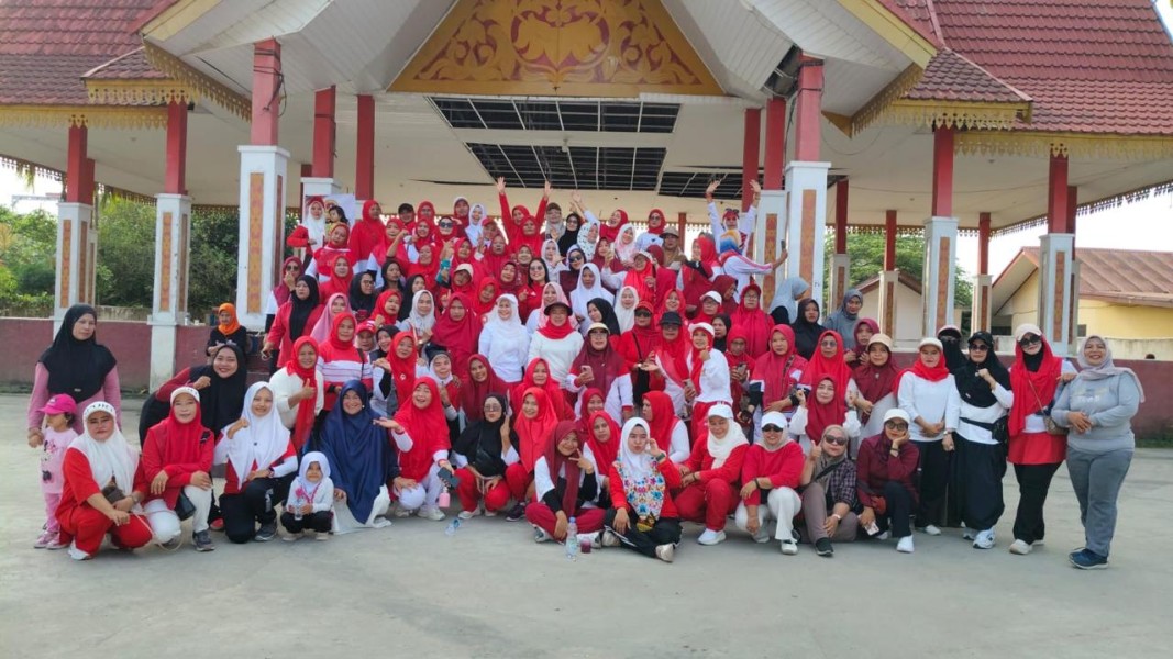 Sambut HUT ke-81 RI, LPPMI Pelalawan Gelar Senam Sehat dan Cek Kesehatan Gratis