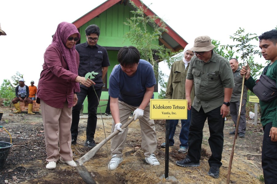 Belantara Foundation Ajak Perusahaan Jepang Tanam Pohon di Tahura Sultan Syarif Hasyim, Riau