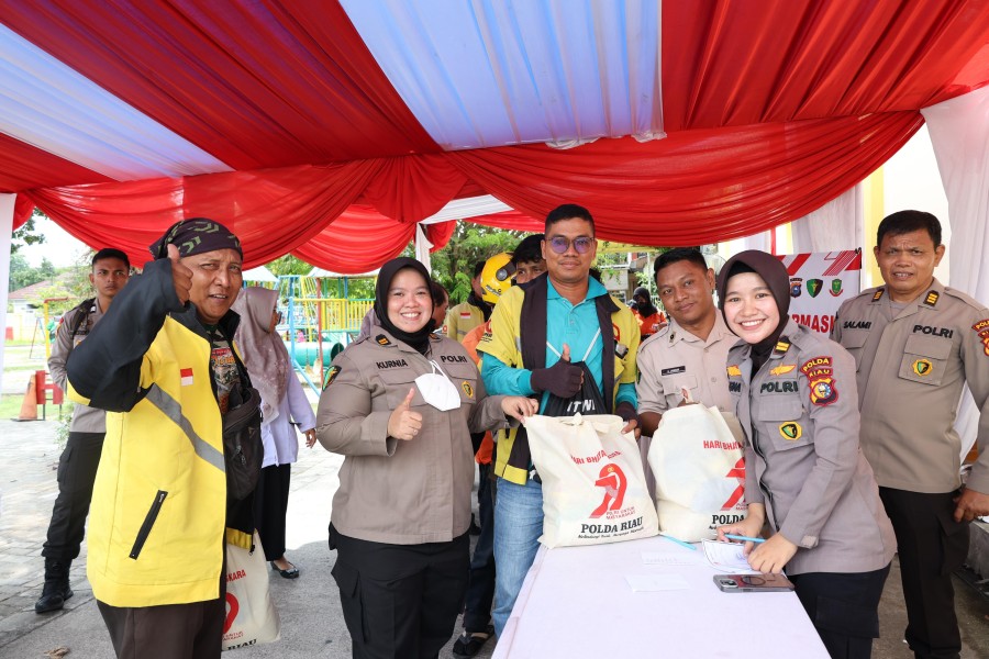 Polda Riau Gelar Bakti Kesehatan Dalam rangka Menyambut HUT Bhayangkara ke-79