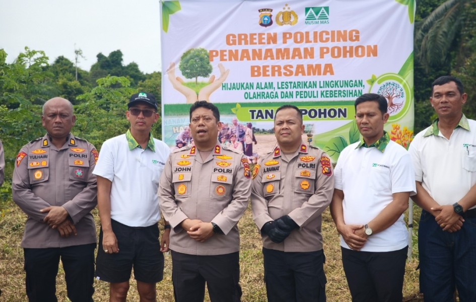 PT Musim Mas kolaborasi bersama Polres Pelalawan Perkuat Green Policing.