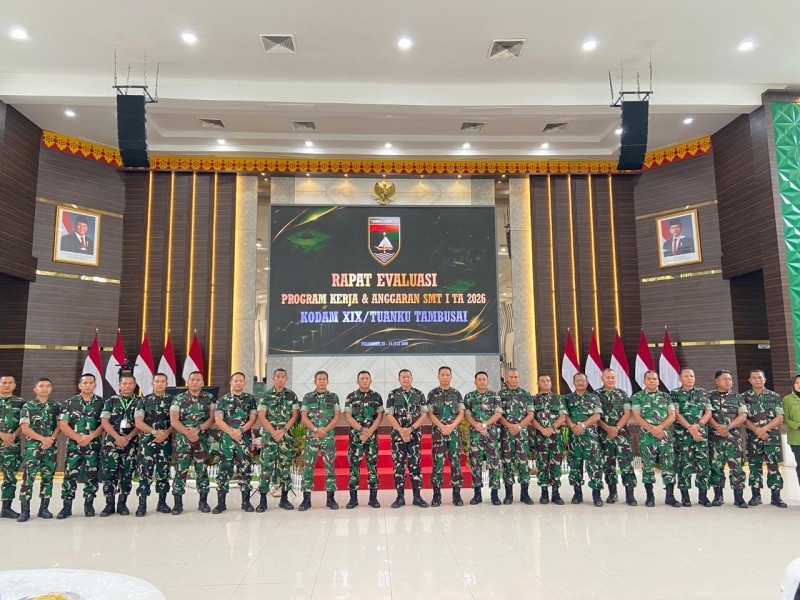 Kodam XIX Tuanku Tambusai Gelar Rapat Dalproggar, Profesionalisme Prajurit Jadi Fokus