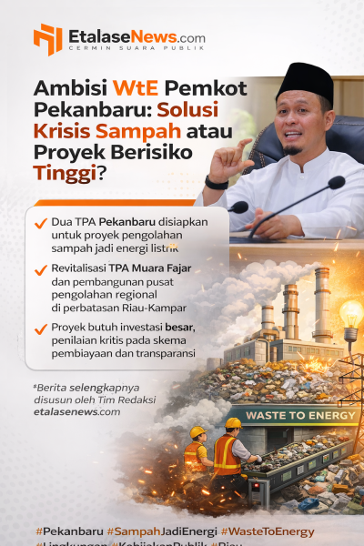 Ambisi WtE Pemkot Pekanbaru: Solusi Krisis Sampah atau Proyek Berisiko Tinggi?