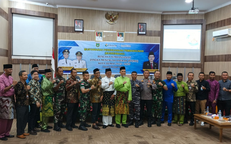 Dukung Pembangunan Daerah, Danramil 01 Dumai Hadiri Musrenbang RPJMD