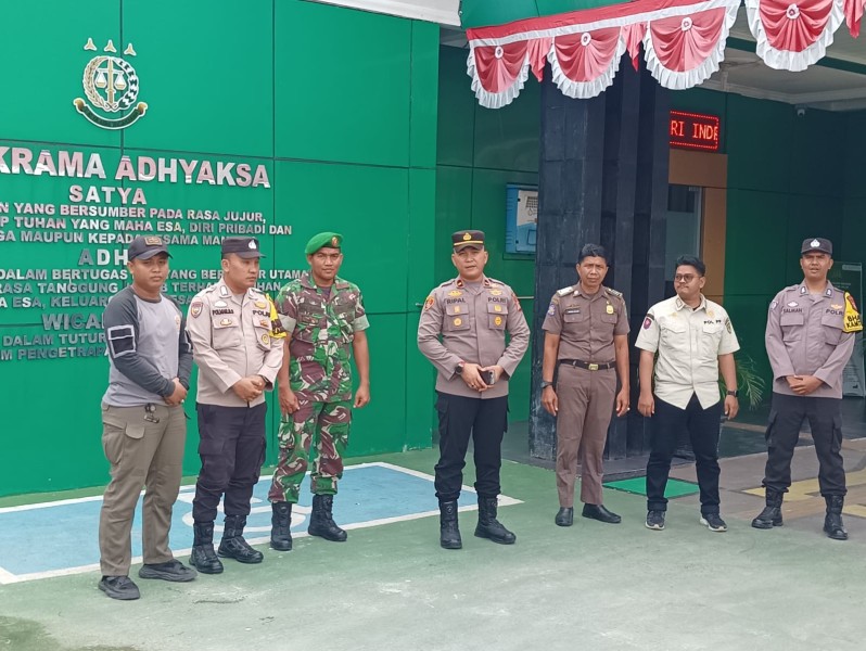 Patroli Gabungan TNI-Polri dan Pol PP di Tembilahan, Kapolsek: Wujud Sinergi Jaga Negeri