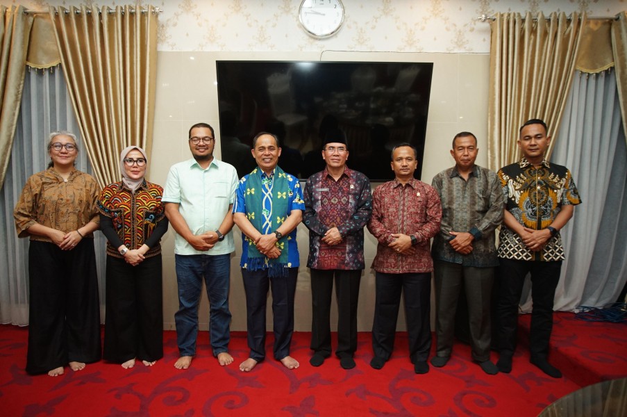 Kasdim 0314/Inhil Dampingi Bupati Inhil Sambut Kunjungan Ketua PTA Pekanbaru