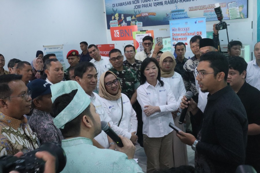 Pelindo Dumai Bersama BI Launching Kawasan Non Tunai di Terminal Penumpang Pelabuhan Dumai