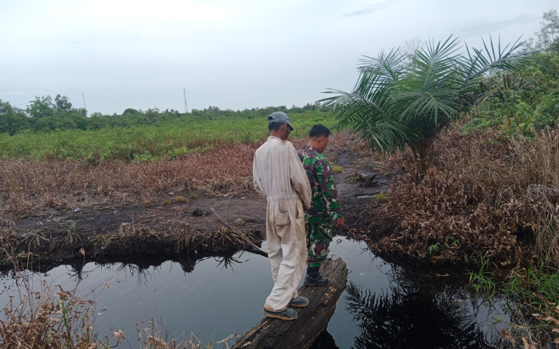 Begini Upaya Babinsa Sertu Mahyudin Terhadap Pencegahan Karhutla